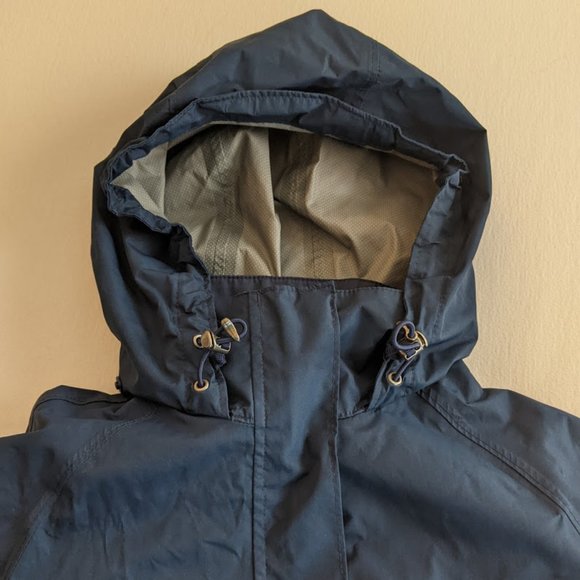 Lands' End Jackets & Coats Lands End Navy Rain Jacket W Packable